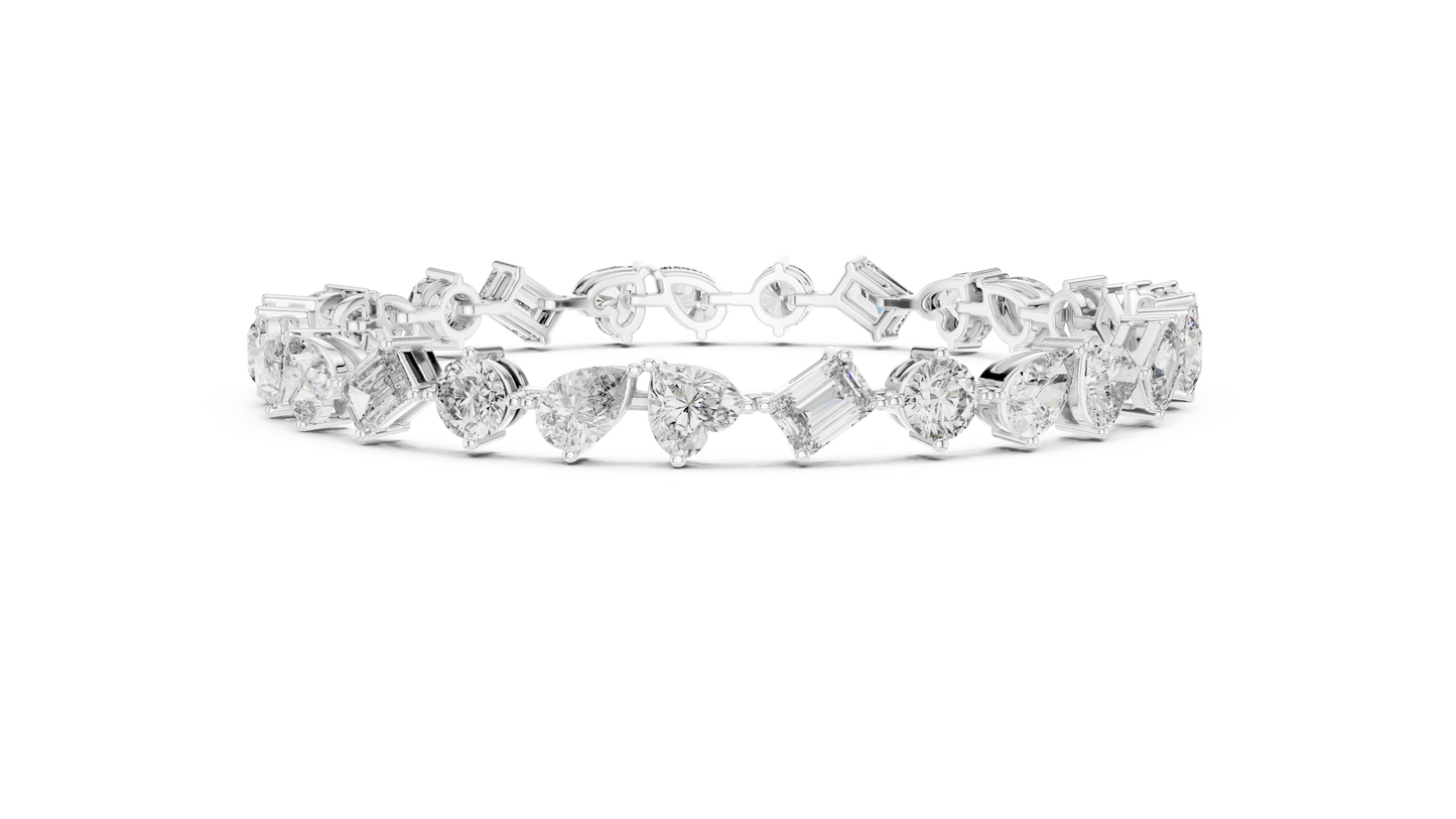 Tennis Bracelet - Mixed Shape Cut