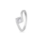 925 Sterling Silver Ring for Women American Diamond Minimalist Engagement Band