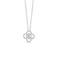 Silver Clover Pendant Necklace Women American Diamond Chain Gift | Van Cleef chain
