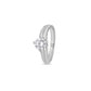 925 Sterling Silver Ring for Women Round Cut American Diamond Solitaire Band Gift