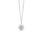Silver American Diamond Solitaire Pendant Necklace Women’s Jewelry Gift