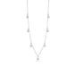 Shimmering American Diamond 925 Silver Dangle Necklace