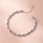 Silver Infinity Link Bracelet Women American Diamond Adjustable Gift