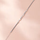 Silver Wave Link Bracelet with American Diamonds