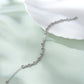 Silver Infinity Link Bracelet Women American Diamond Adjustable Gift