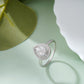925 Sterling Silver Pear Shape American Diamond Ring for Women Bridal Jewelry Gift