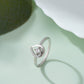 925 Sterling Silver Women Ring American Diamond Moissanite Promise Band
