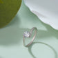 925 Sterling Silver Ring for Women American Diamond Minimalist Engagement Band