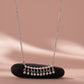 Silver American Diamond Choker Necklace