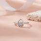 925 Sterling Silver Women Ring American Diamond Moissanite Promise Band