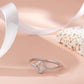 925 Sterling Silver Ring for Women American Diamond Clover Flower Band Gift Boxed