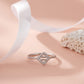 Elegant 925 Sterling Silver Square Halo American Diamond Ring