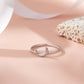 925 Sterling Silver Crescent Moon Ring Women’s American Diamond