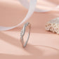 925 Sterling Silver Women Ring American Diamond Twisted Infinity Band Luxury Gift