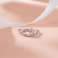 925 Sterling Silver Heart Ring for Women American Diamond Promise Band Gift Boxed