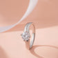 925 Sterling Silver Ring for Women Round Cut American Diamond Solitaire Band Gift