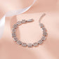 925 Sterling Silver Bracelet for Women American Diamond Adjustable Link Jewelry
