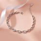 925 Sterling Silver Bracelet for Women American Diamond CZ Link Chain Adjustable Gift