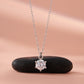 Solitaire Pendant Necklace with Round Cut American Diamond