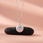 Silver American Diamond Solitaire Pendant Necklace Women’s Jewelry Gift