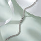 925 Sterling Silver Adjustable Bracelet for Women American Diamond Cubic Zirconia Curb Chain