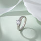 925 Sterling Silver Ring for Women Round Cut American Diamond Solitaire Band Gift