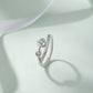 925 Sterling Silver Heart Ring for Women American Diamond Promise Band Gift Boxed
