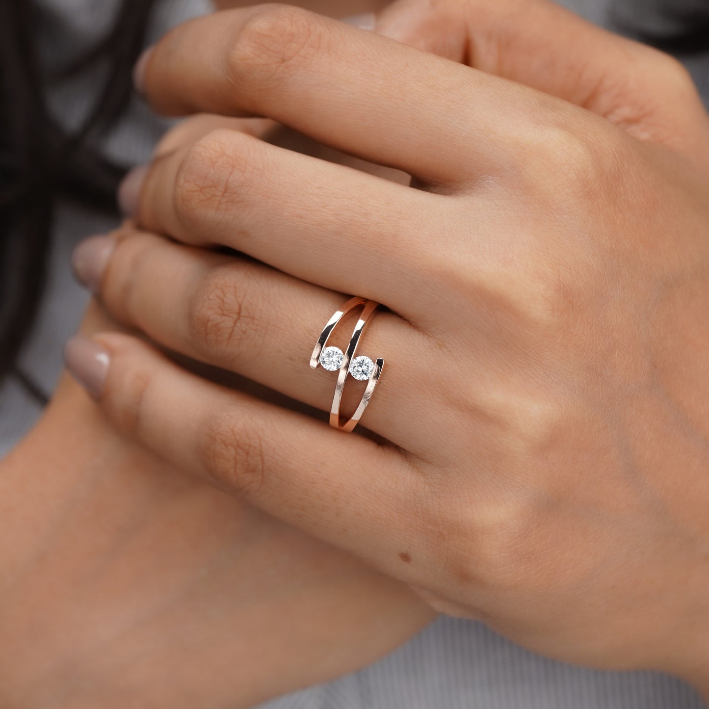 Moissanite Diamond Ring 14K