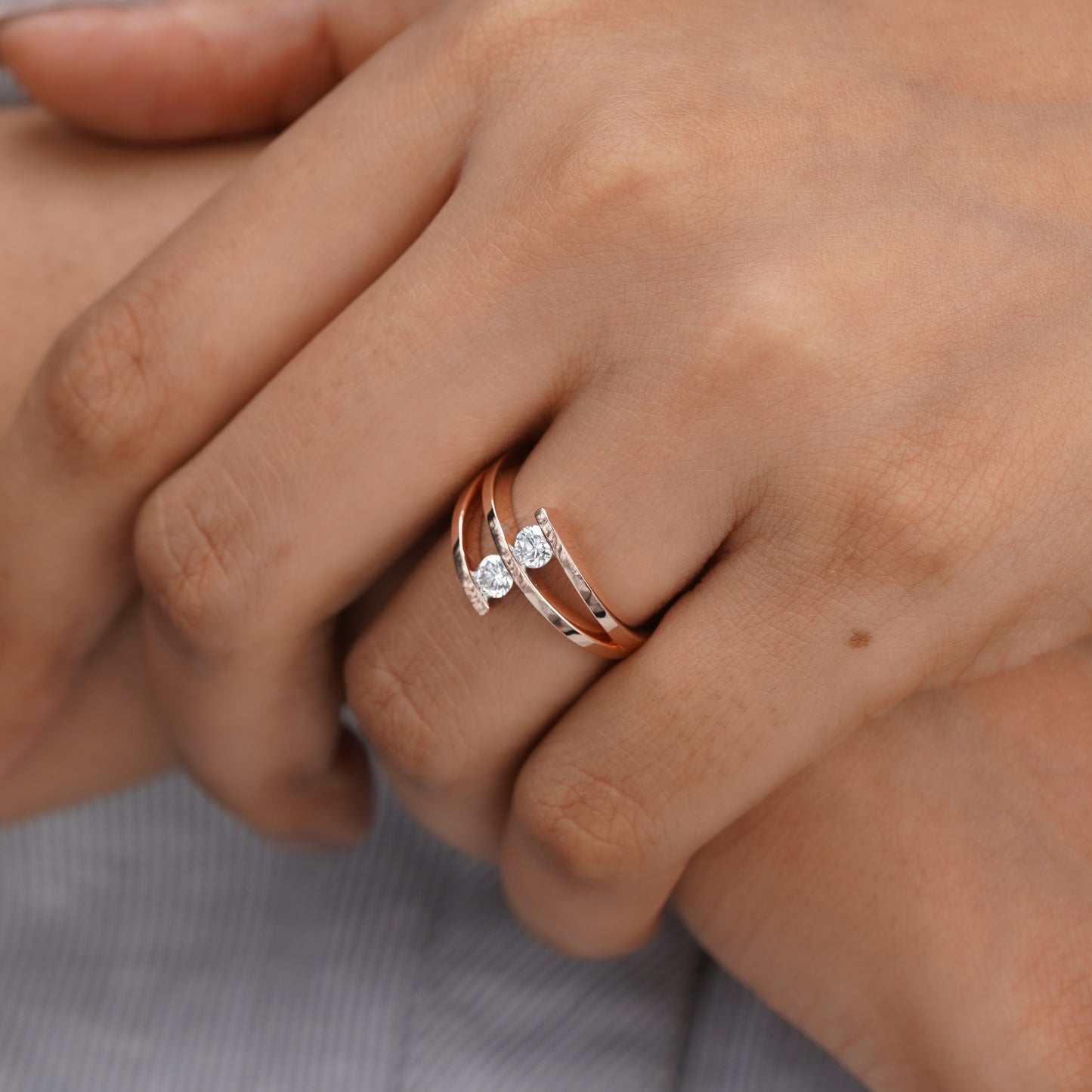 Moissanite Diamond Ring 14K