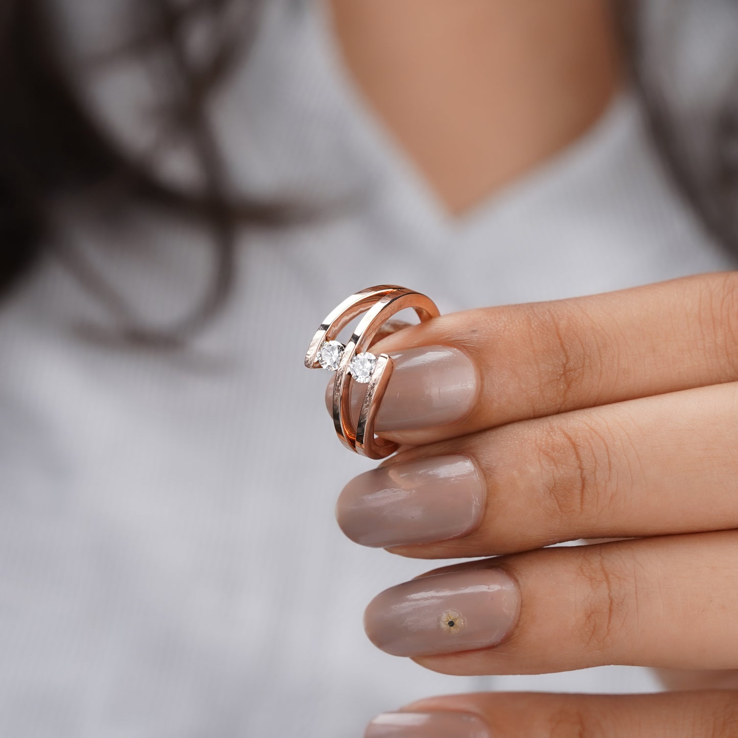 Moissanite Diamond Ring 14K