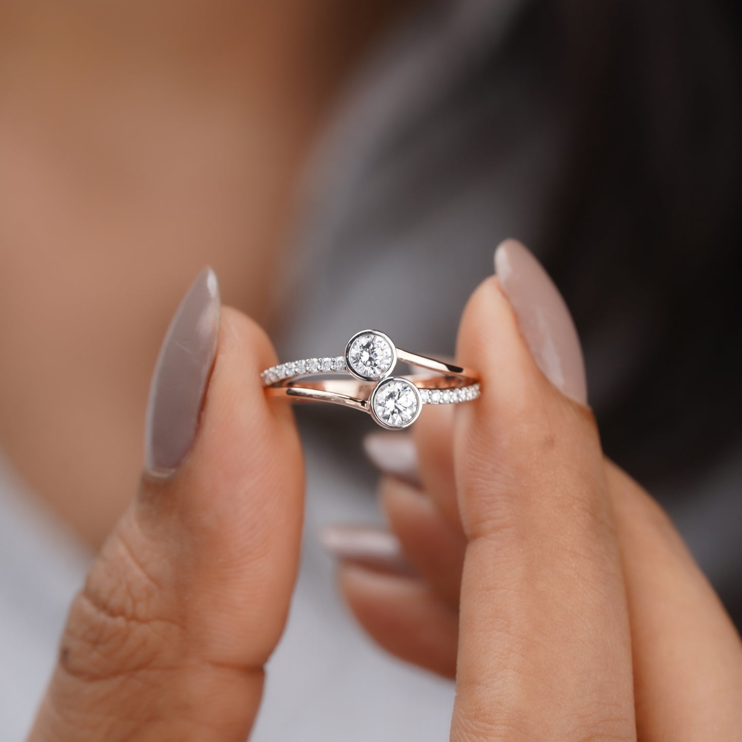 Moissanite Diamond Ring