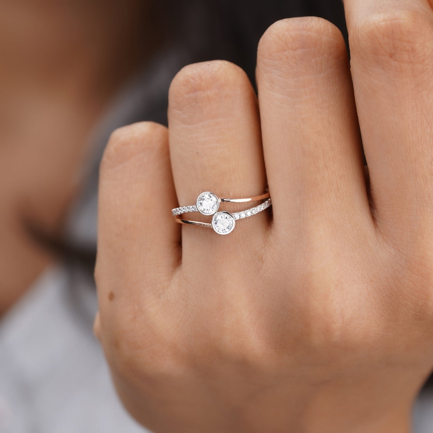 Moissanite Diamond Ring