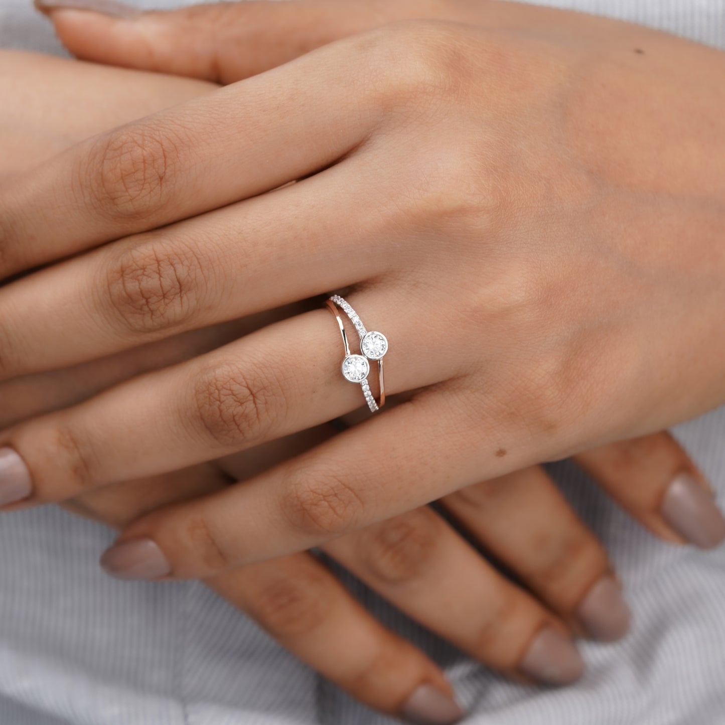 Moissanite Diamond Ring