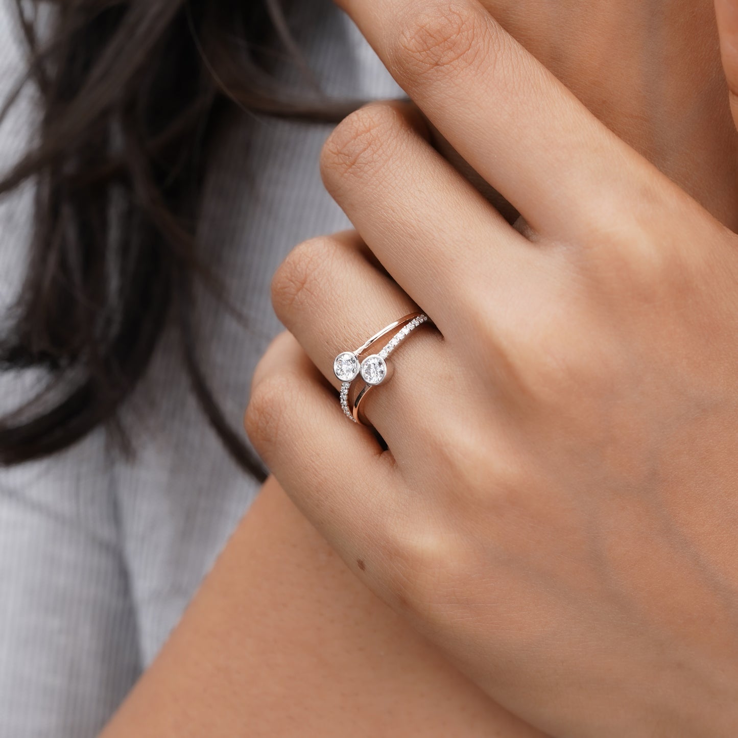 Moissanite Diamond Ring