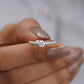 elegant solitaire Moissanite diamond ring