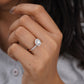 Luxury Halo Moissanite Diamond Ring