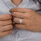 Luxury Halo Moissanite Diamond Ring