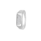 925 Sterling Silver Men’s Geometric Signet Ring