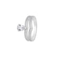 925 Sterling Silver Pear Cut Diamond Ring Set for Women American Diamond V Band