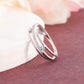 925 Sterling Silver Moissanite Diamond Multi Layer Ring