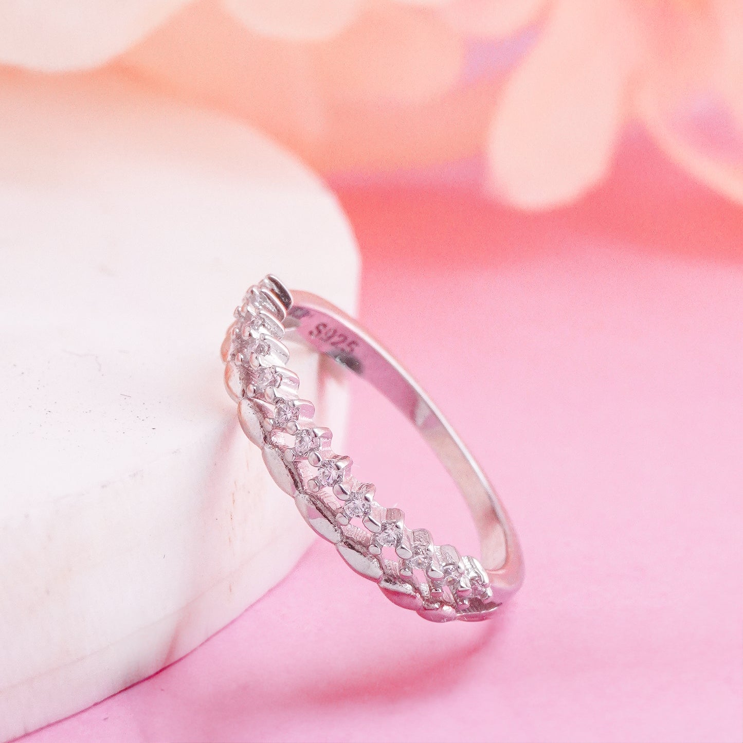 Wedding Band Ring 925 Sterling Silver