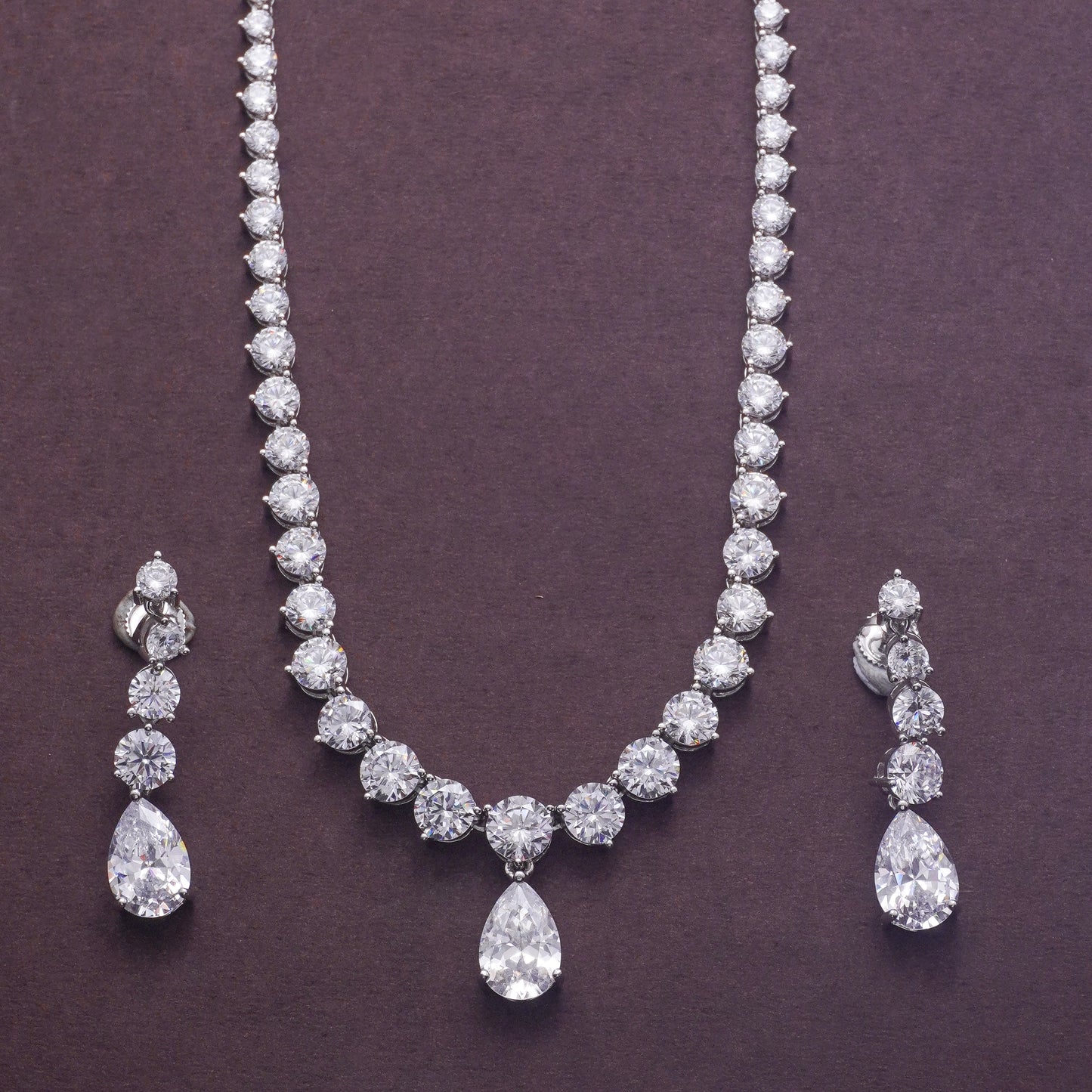 925 sterling silver necklace set