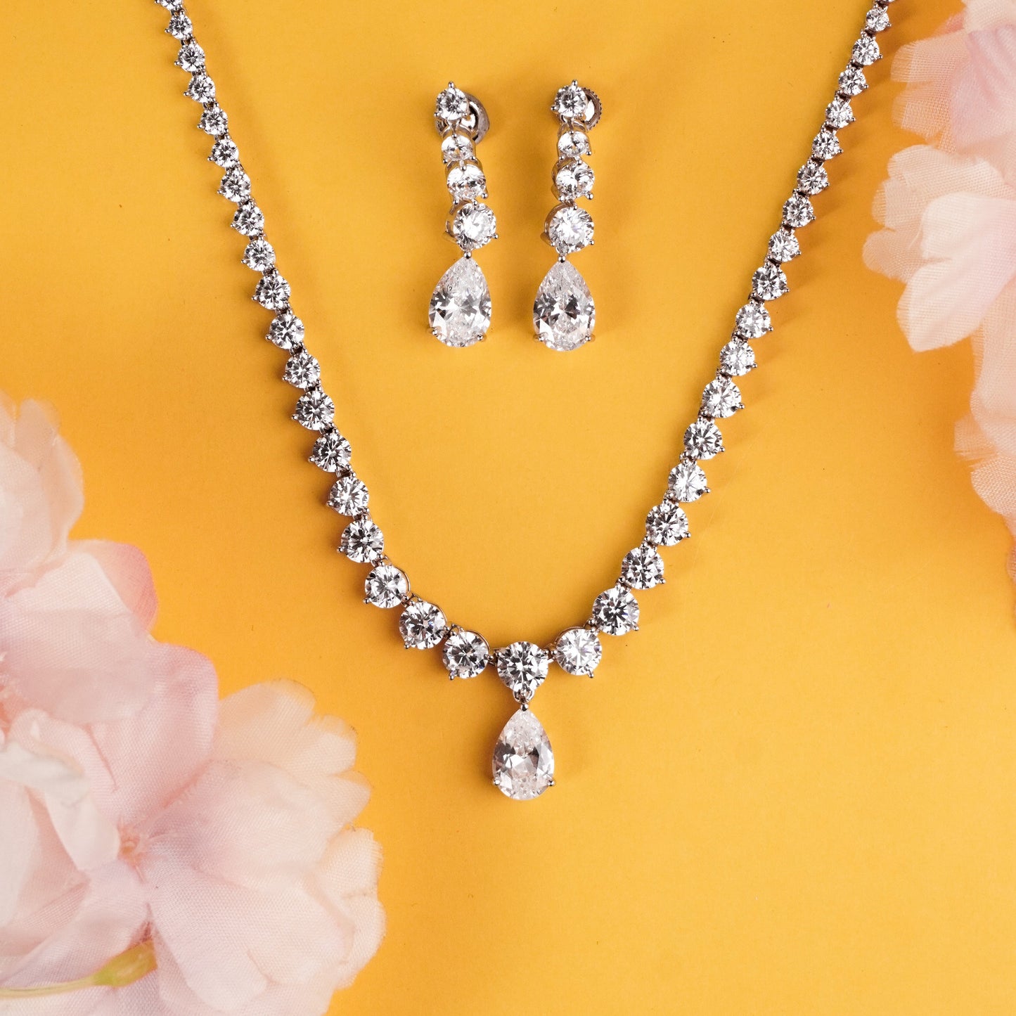 925 sterling silver necklace set