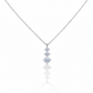92.5 Sterling Silver Chain Necklace with Moissanite Diamond