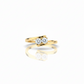 Moissanite Bypass Ring