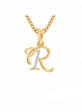 R Initial Alphabet Diamond Pendant - Diamond Jewellery