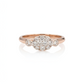 Elegant Rose Gold Ladies Ring with Lab-Grown Diamond Cluster – Marquise Style