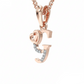 G Initial Alphabet Diamond Pendant - Diamond Jewellery