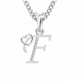 F Initial Alphabet Diamond Pendant - Diamond Jewellery