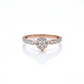 Elegant Rose Gold American Diamond Ladies Ring – Sparkling Cluster Design